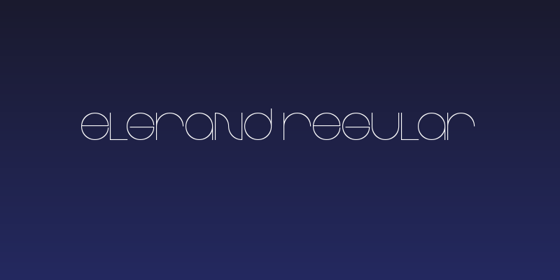 Elgrand Regular Social Header