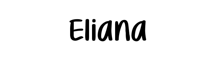 Eliana  नि: शुल्क फ़ॉन्ट्स डाउनलोड
