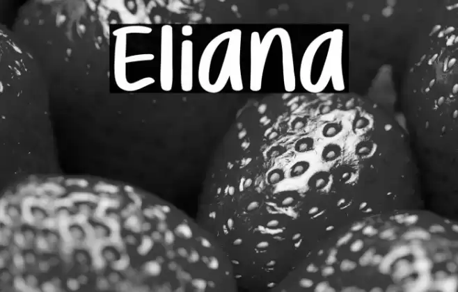 Eliana Шрифта examples