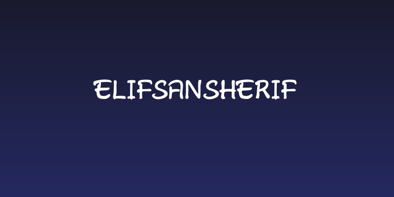 ElifSansHerif Social Header
