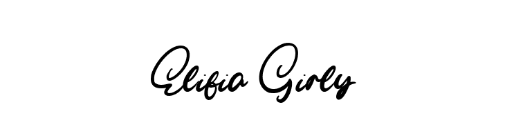 Elifia Girly  font caratteri gratis