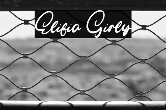 Elifia Girly Font examples