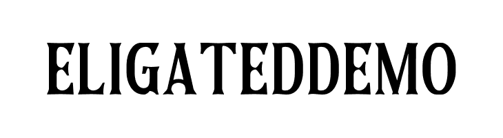 Eligated DEMO  フリーフォントのダウンロード