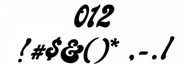 Elille Regular Font OTHER CHARS