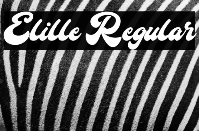Elille Regular Font examples