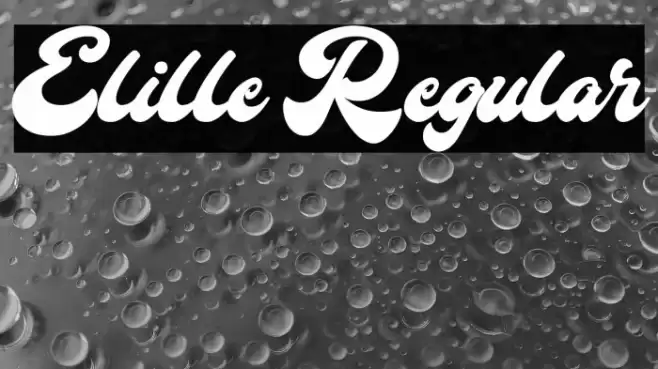 Elille Regular Font examples