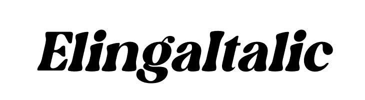 Elinga Italic  Descarca Fonturi Gratis