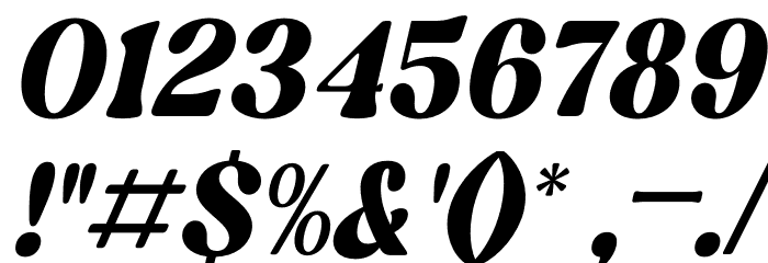 Elinga Italic Font OTHER CHARS
