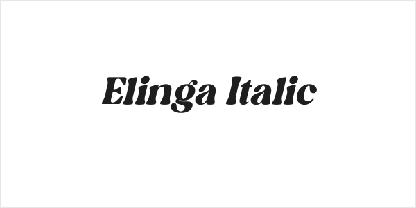 Elinga Italic Logo