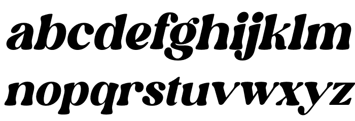 Elinga Italic Font LOWERCASE