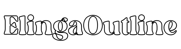 Elinga Outline  免费字体下载