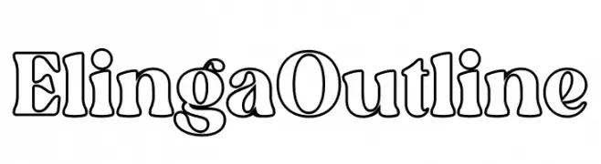 Elinga Outline  フリーフォントのダウンロード