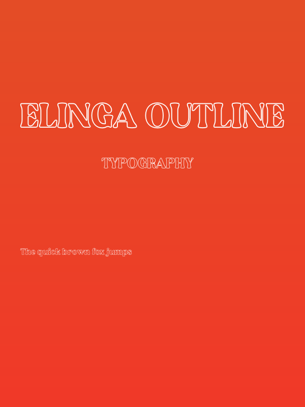 Elinga Outline Poster
