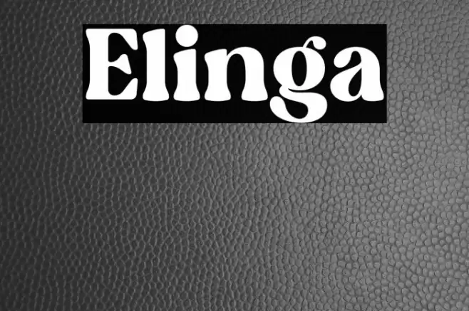 Elinga Font examples