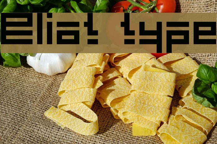 Eliot type Font examples