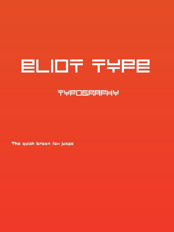 Eliot type Poster