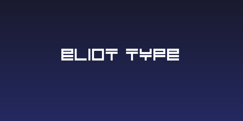Eliot type Social Header
