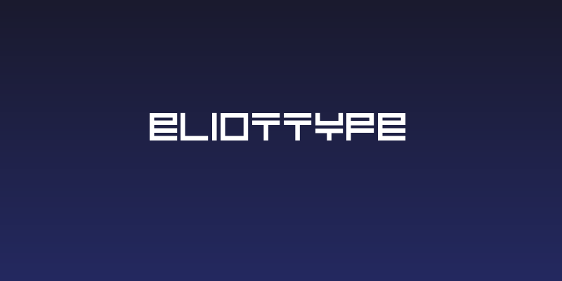Eliottype Social Header