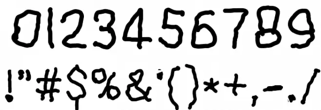 Eli's Font Font OTHER CHARS