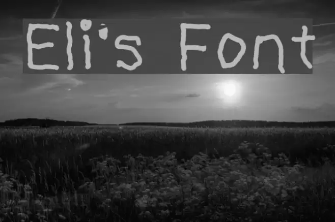 Eli's Font Font examples
