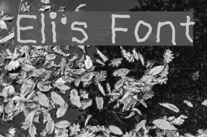 Eli's Font Font examples