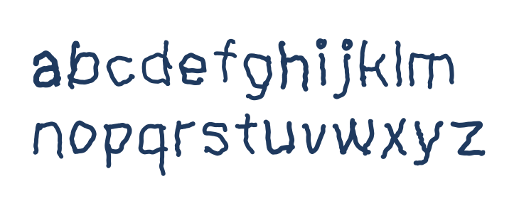 Eli's Font Lowercase