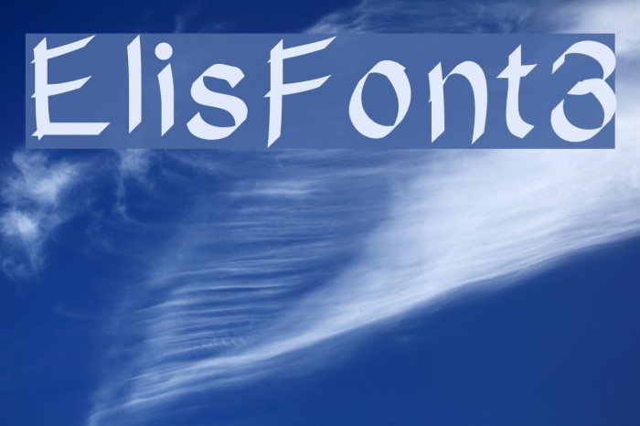 ElisFont3 Example 3