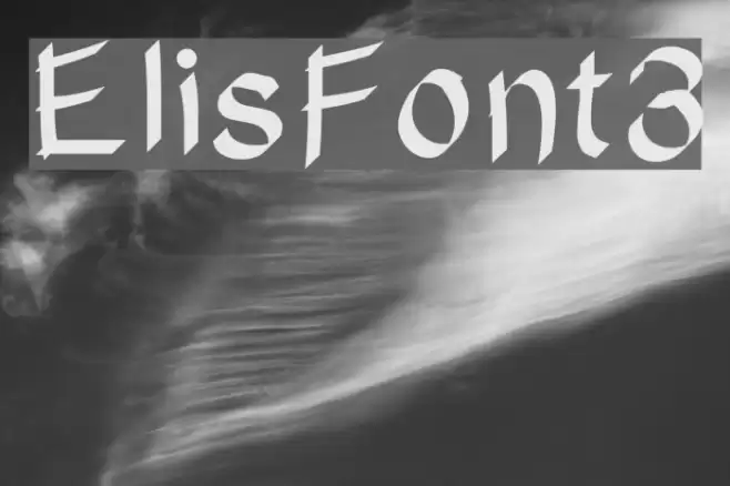 ElisFont3 Font examples