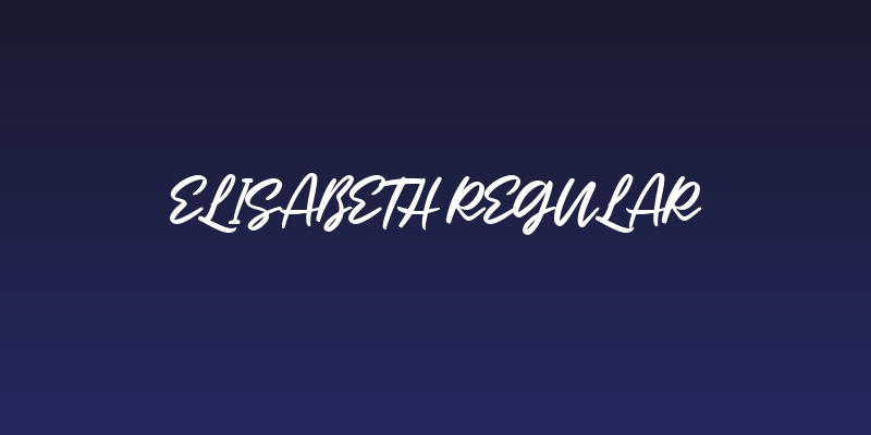 Elisabeth Regular Social Header