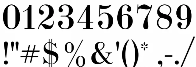 Elisabethische Font OTHER CHARS