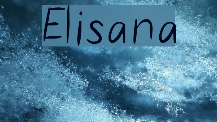 Elisana Font examples