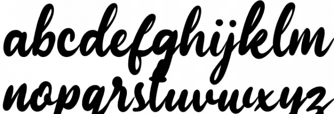 Elisein Font LOWERCASE