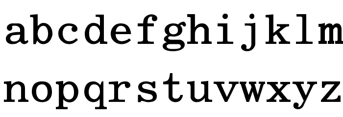 Elite Bold Font LOWERCASE