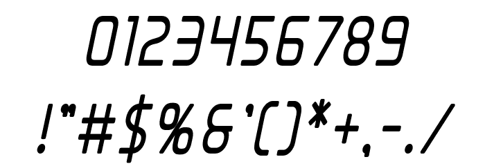 Elite Danger Bold Condensed Italic Font OTHER CHARS