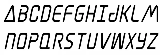 Elite Danger Bold Condensed Italic Fonte MAIÚSCULAS