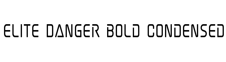 Elite Danger Bold Condensed  Fuentes Gratis Descargar