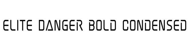 Elite Danger Bold Condensed  baixar fontes gratis