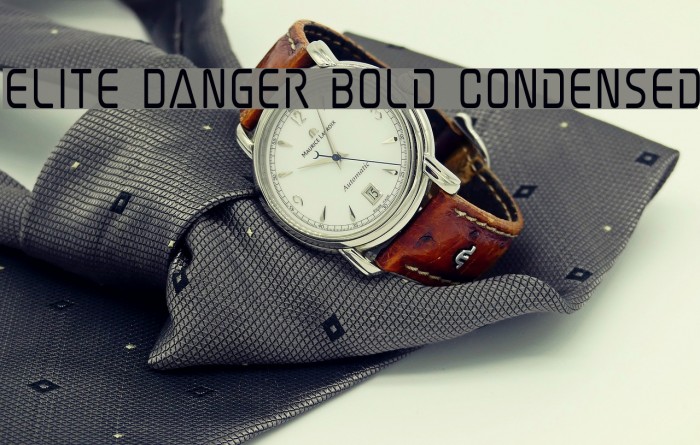 Elite Danger Bold Condensed Font examples