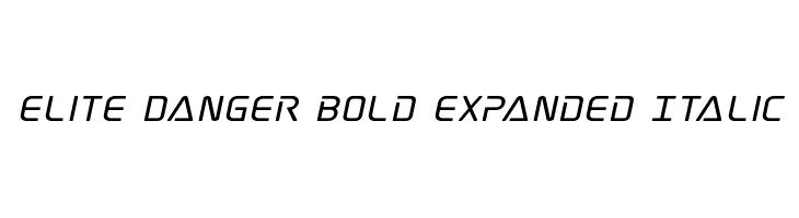 Elite Danger Bold Expanded Italic  font caratteri gratis