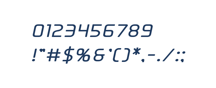 Elite Danger Bold Expanded Italic Other Characters