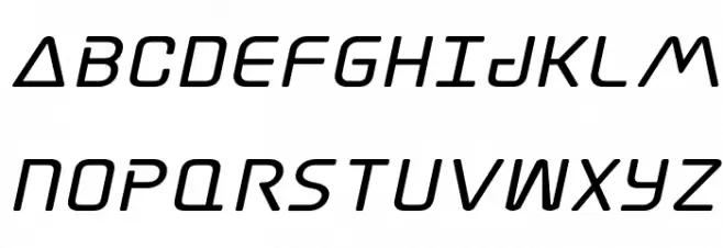 Elite Danger Bold Expanded Italic Font Litere mari