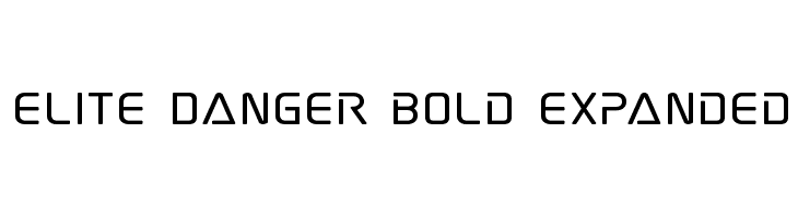 Elite Danger Bold Expanded  フリーフォントのダウンロード