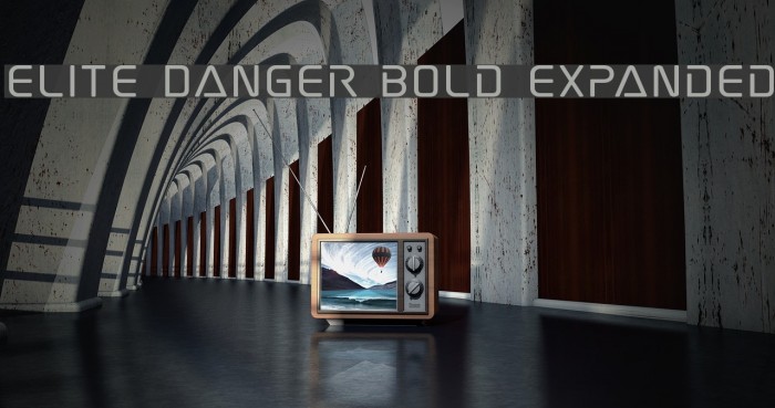 Elite Danger Bold Expanded Font examples