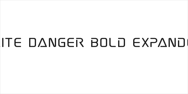 Elite Danger Bold Expanded Logo