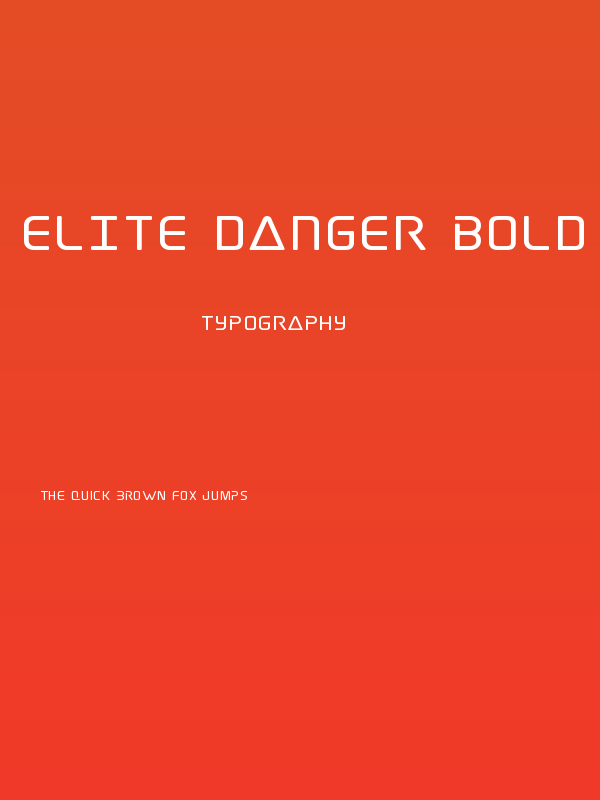 Elite Danger Bold Expanded Poster