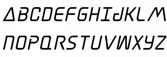 Elite Danger Bold Italic 字体 大写