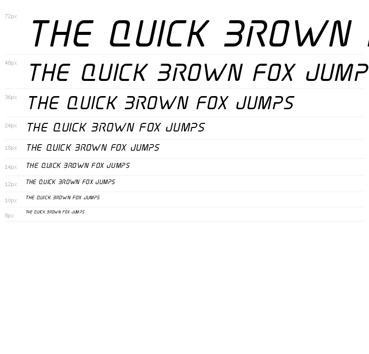 Elite Danger Bold Italic Waterfall