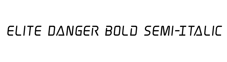 Elite Danger Bold Semi-Italic  Descarca Fonturi Gratis
