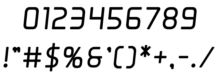 Elite Danger Bold Semi-Italic Font OTHER CHARS