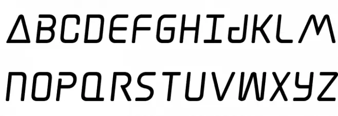 Elite Danger Bold Semi-Italic Schriftart Groß